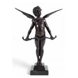 After Auguste Moreau Bronze Cupid Vici After Auguste Moreau Bronze Cupid Vici