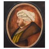 Oil on Wood Panel Portrait Mehmed II Oil on Wood Panel Portrait Mehmed II