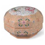 Chinese Porcelain Octagonal Box Chinese Porcelain Octagonal Box