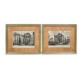 2 Piranesi Etchings Columns 2 Piranesi Etchings Columns