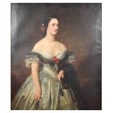 Attributed to Franz Winterhalter Oil on Canvas Attributed to Franz Winterhalter Oil on Canvas