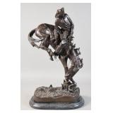 After Frederic Remington Bronze Bronco Buster