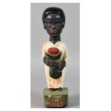 Black Americana Wood Carving Figure of a Woman