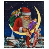 Christopher Radko Oil on Canvas Moonlight Dreams