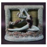 Mid-Century Chalkware TV Lamp Frankart Style