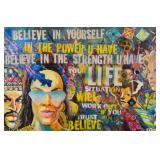 Elton Tucker Mixed Media on Canvas Believe