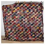 Geometric Striped Quilt