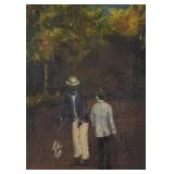 Oil on Canvas Two Men
