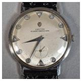 Croton Nivada Grenchen 18k Gold Wrist Watch