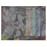 Mixed Media Abstract With Faces