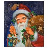 Christopher Radko Oil on Canvas Old St. Nick