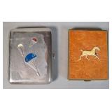2 Russian Cigarette Cases