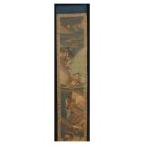 Chinese Painted & Embroidered Textile