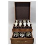 16 Pieces De Uberti Italian Silverplate Stemware
