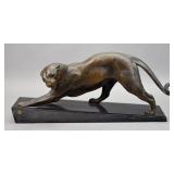 Plagnet Spelter Sculpture Panther