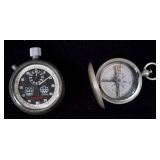 Omega Stopwatch & Taylor Compass