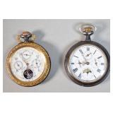 2 Calendar Pocket Watches