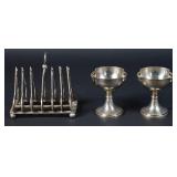 3 Pieces Silverplate Toast Rack, Wolkenstein