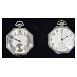 2 Howard 14k Gold Pocket Watches