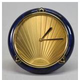 Cartier Enamel & Brass Art Deco Desk Clock
