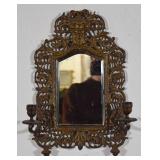 Brass Bacchus Mirrored Wall Sconce