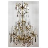Baccarat Style 16 Light Crystal Chandelier
