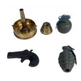 Collection of Military Related Items Trench Art