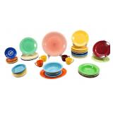 42 Pieces Vintage Fiesta & Other Stoneware