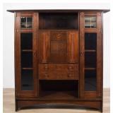 Warren Hile Studio Oak Drop-Front Desk