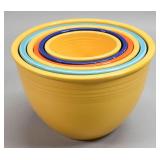 Fiesta Ware Pottery Nest of 6 Bowls