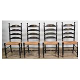 Set of 4 Signed Hitchcock Chairs