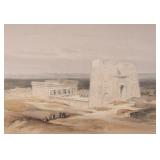 After David Roberts Lithograph Temple of Edfou