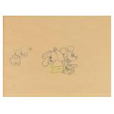 Mickey Mouse Original Animation Production Drawing