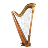 Sï¿½bastien ï¿½rard French Gothic Revival Harp