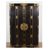 Japonesque Lacquered Folding-Door Cabinet