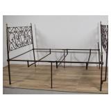 Wrought Iron Campaign Bed