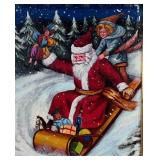 Christopher Radko Framed Santa Claus Mixed Media
