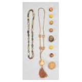 Group of Japanese Beads & Netsuke