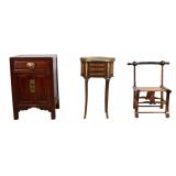 Group of 3 Decorative Furniture Pieces