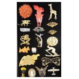 Lot of Brooches Swarovski, Art Deco, Lea Stein