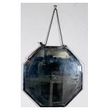 Mid-Century Modern Octagonal Beveled Mirror
