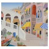 Thomas McKnight Screenprint Ponte di Rialto
