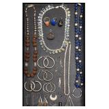 Lot of Sterling Jewelry, Coro, Scottish Agate