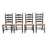 Set of 4 Signed Hitchcock Chairs