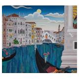 Thomas McKnight Screenprint Rialto Grand Canal