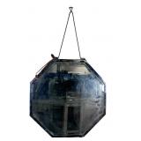 Mid-Century Modern Octagonal Beveled Mirror