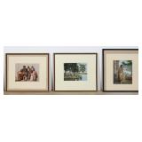 3 Native American Photocrom Prints Detroit Photo