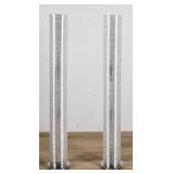 Pair of Modern Spun Acrylic Floor Lamps