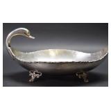 Mexican Sterling Swan Centerpiece Bowl