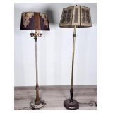 2 Vintage Floor Lamps Art Nouveau Neoclassical